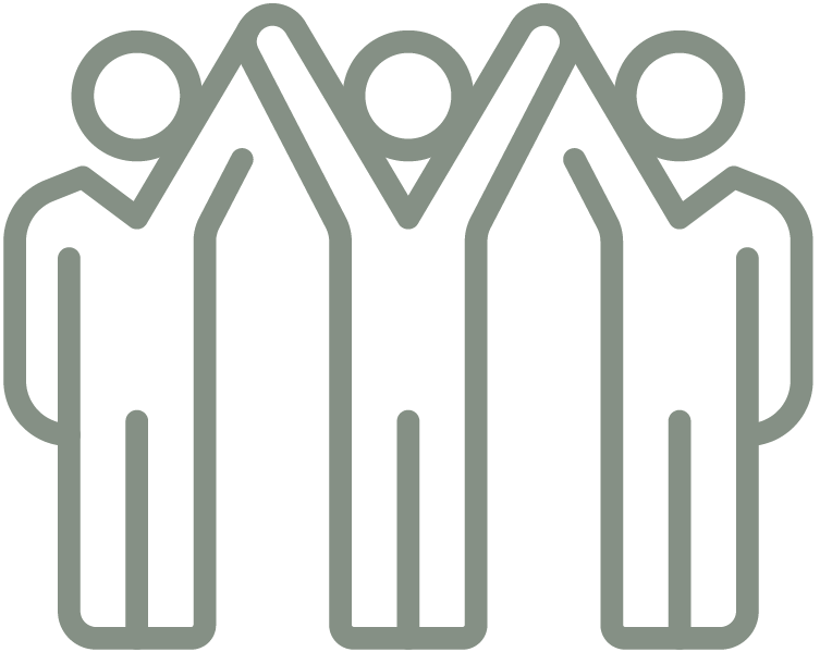 Salveo Care | brand green icon showing a collection of people