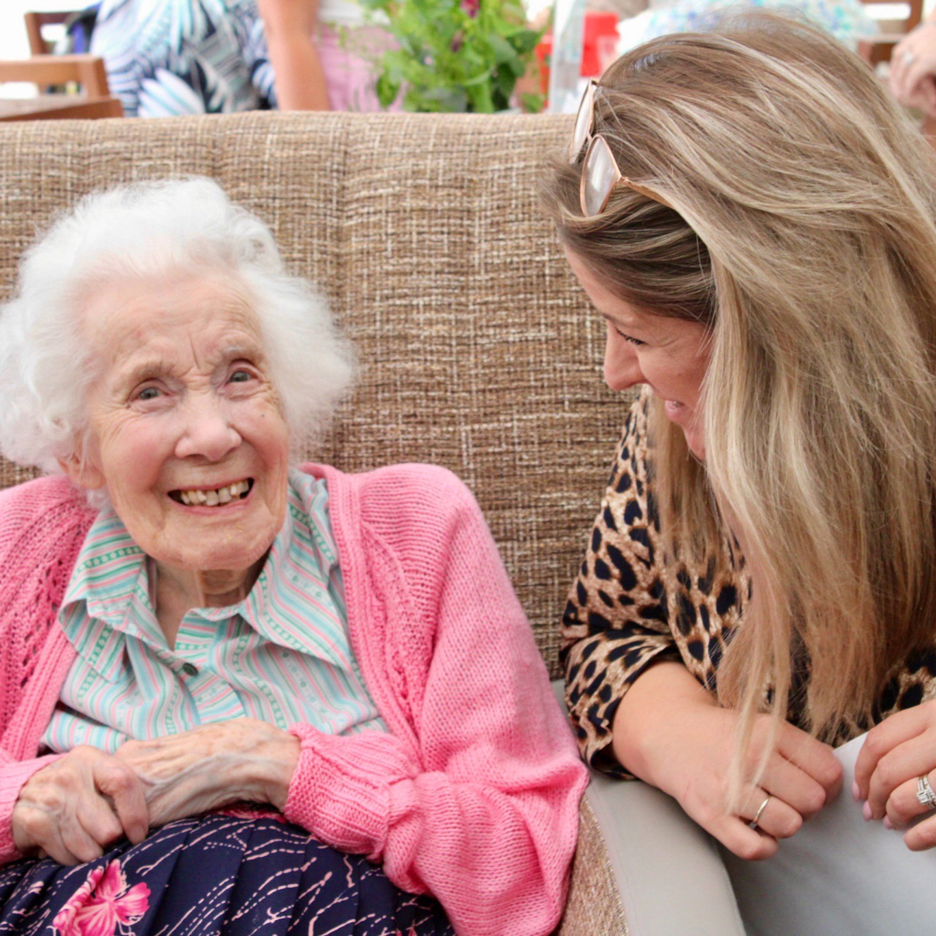 Salveo Care | an image of one of our residents smiling at the camera